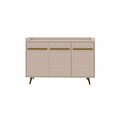 Designed To Furnish Bradley Buffet Stand with 4 Shelves in Off White, 38.58 x 53.54 x 14.53 in. DE2106948
